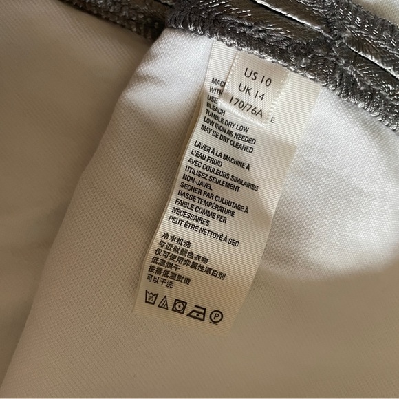 Free People Holding Onto A Dream Metallic Silver Coated Mini Skirt - Picture 10 of 13